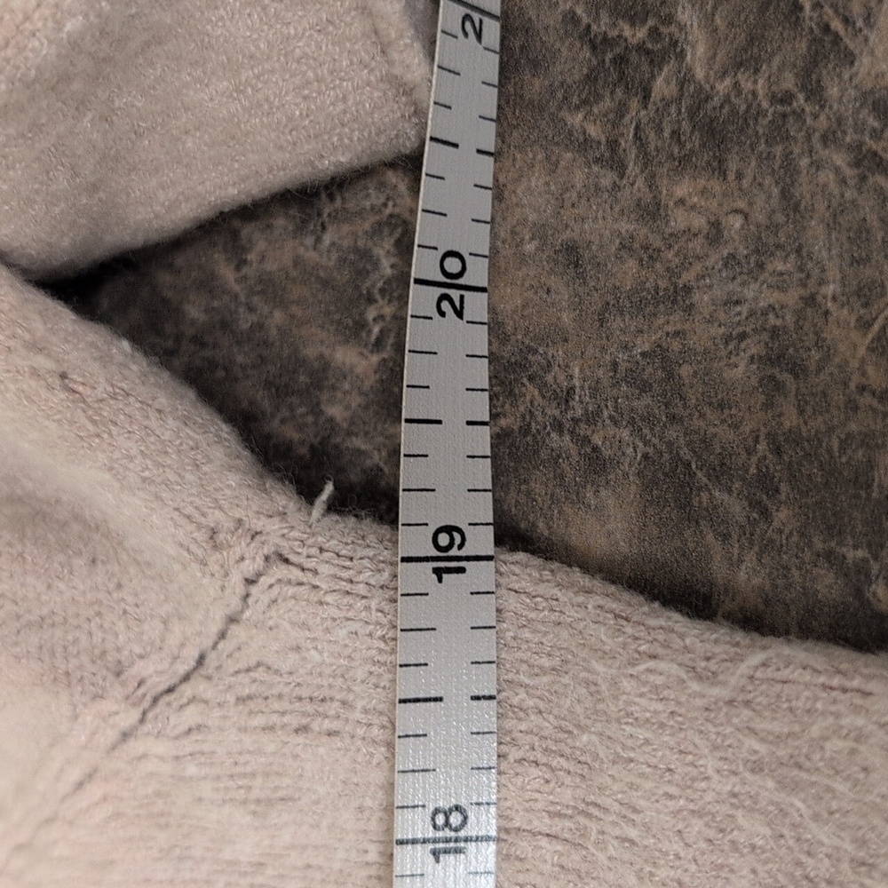 Italian Cozy Tan Women's Cowl Neck Sweater - Picture 5 of 8